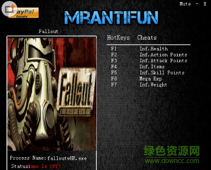 輻射修改人物屬性修改器 v4.1.8 +7中文版 0