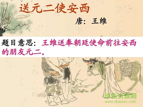 送元二使安西優(yōu)質(zhì)ppt課件  0