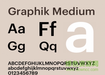 graphik medium字體