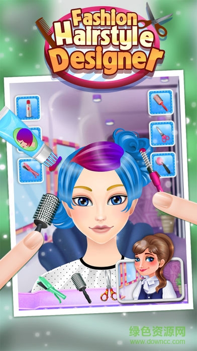 時尚發(fā)型設(shè)計(jì)游戲(Hairstyle Designer) v1.0.6 安卓版 1