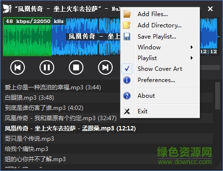 簡約音樂播放器(Nulloy) v0.7.5 綠色免費版 0