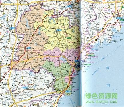 山東日照地圖全圖高清版 jpg格式免費(fèi)版 0