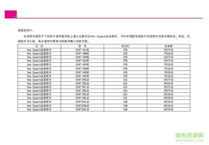 斯柯達(dá)速派使用說(shuō)明書(shū) pdf電子版 2