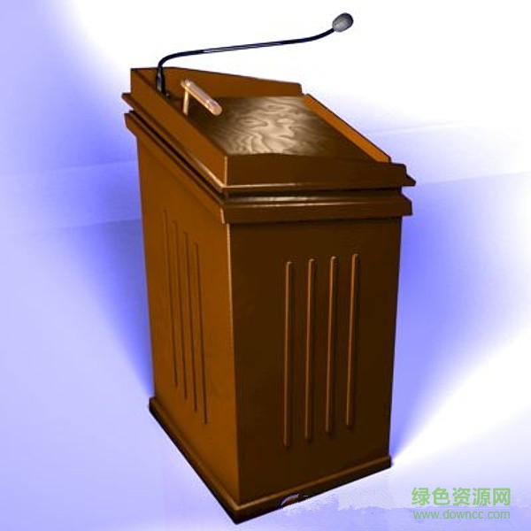 演講臺3d模型  0