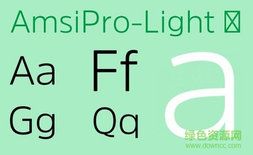 amsipro light字體