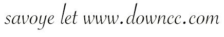 savoyeletplain字體