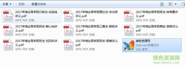 2017年瑞達法考導(dǎo)學班全套講義(8本) pdf電子版 0