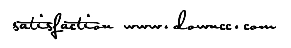 satisfaction字體