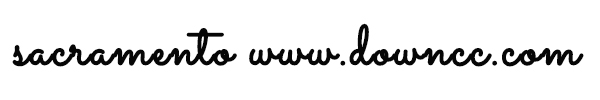 sacramento字體