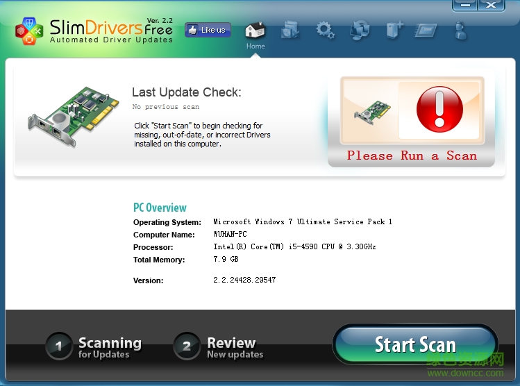 SlimDrivers驅(qū)動升級大師 v2.2.24428 綠色版 0