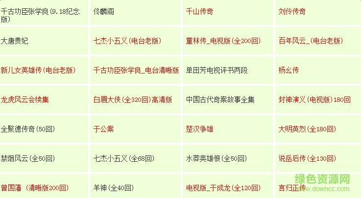 單田芳評書mp3打包0