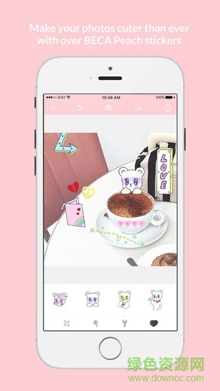 beca peach軟件ios版(相冊貼紙) v1.0 iphone版 0