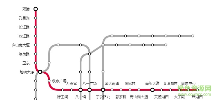2017最新高清南昌地鐵線路圖0