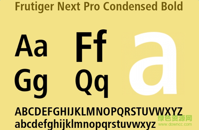 frutiger next pro字體  0