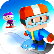 像素滑雪游戲修改版(Snowboarding)