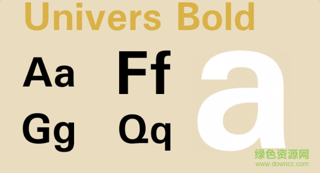 univers bold