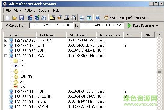 softperfect network scanner免費(fèi)版 v7.1.6 漢化版 0