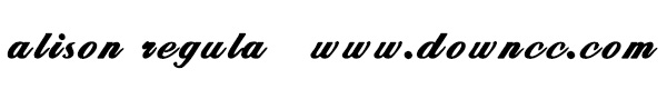 alison regular字體