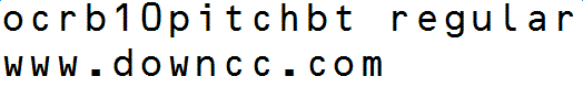 ocrb10pitchbtregular字體