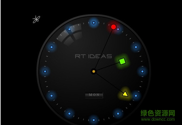 夜光時鐘屏保