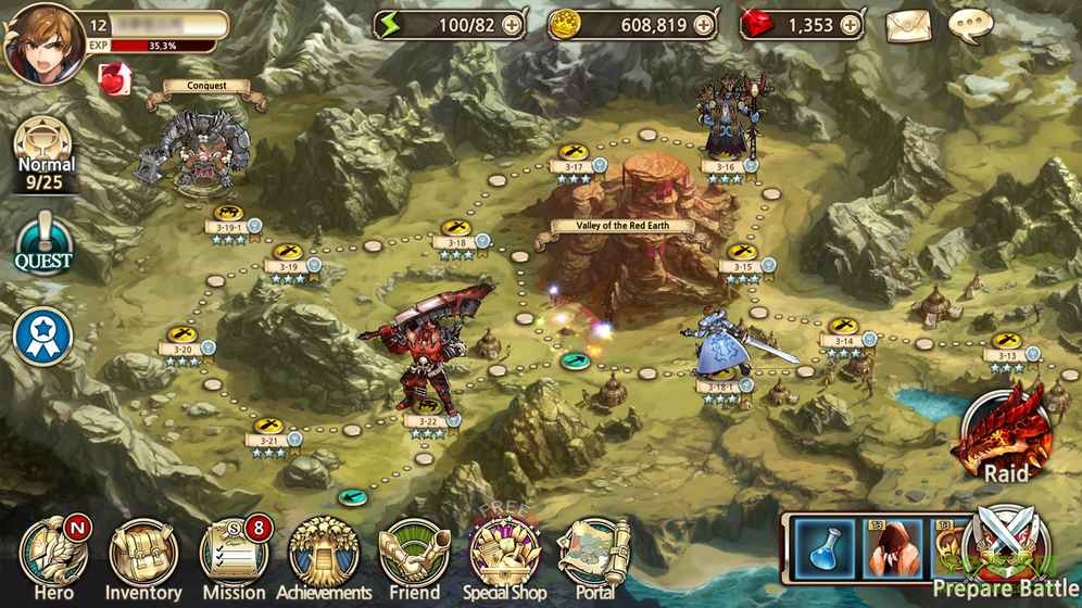 王之襲擊中文漢化版(Kings Raid) v2.1 安卓版 0