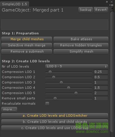 unity simple lod 1.6插件2