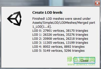 unity simple lod 1.6插件5