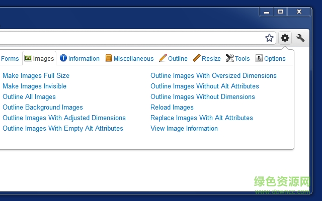 web developer chrome插件