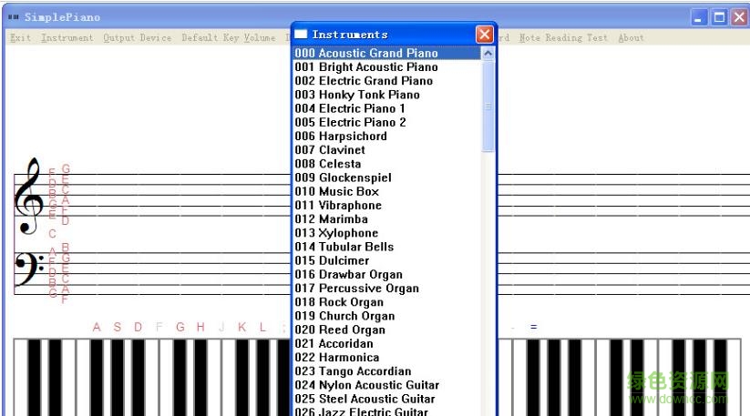 simplepiano修改版(電腦樂(lè)器模擬)0
