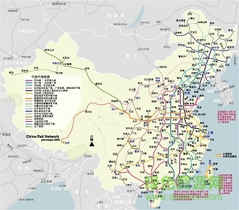 2017中國鐵路地圖高清版