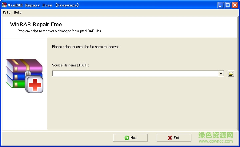 rar文件修復(fù)工具(WinRAR Repair Free) v1.0.0.0 綠色免費(fèi)版 0