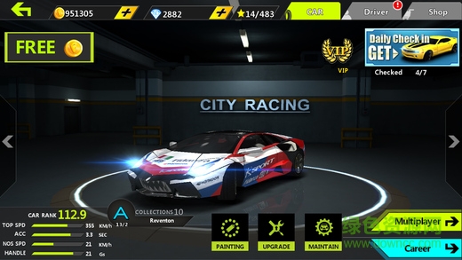 城市飛車蘋果內(nèi)購版 v2.03 iphone無限鉆石版 1