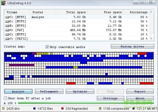 UltraDefrag(磁盤整理工具) v7.0.2 最新版 0