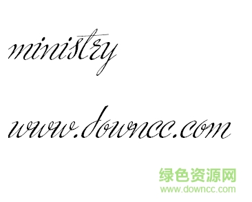 ministry字體