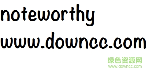 noteworthy字體