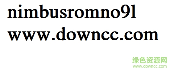 1.png nimbusromno9l字體