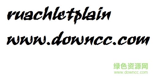 ruachletplain字體