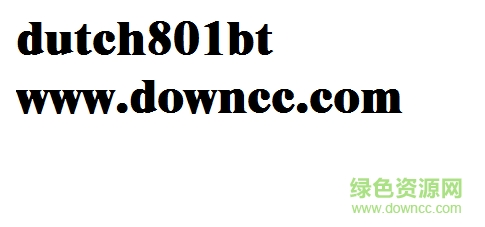 dutch801bt字體