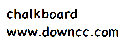 chalkboard字體