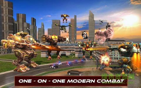 未來(lái)派飛行汽車(chē)戰(zhàn)斗無(wú)限金幣版(Futuristic Flying Robot Battle) v1.1 安卓版 3