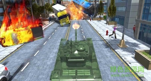 坦克公路賽車手機(jī)版(Tank Traffic Racer) v1.4 安卓版 1