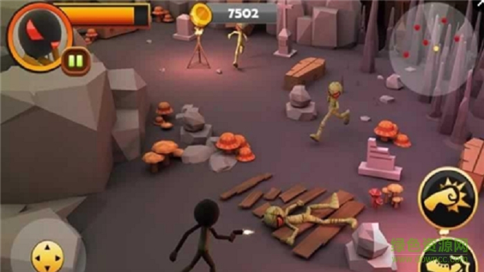 火柴人恐怖洞穴大逃離(Scary Cave Stealth Escape 3D)0