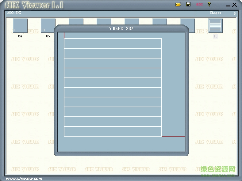 yw1000.shx字庫  0