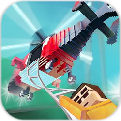 塊狀直升機sos救援游戲(Blocky Helicopter SOS Guardian)