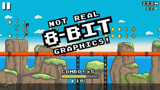 8位劃水漢化版(8 Bit Waterslide) v1.57 安卓無限金幣版 0