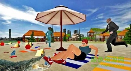 海灘巨鱷模擬游戲(Crocodile Attack Mission Simulator) v1.0 安卓版 0