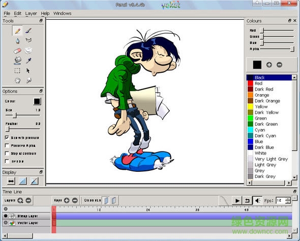 Pencil(2D卡通制作軟件) v2.0.5.0 綠色免費版 0