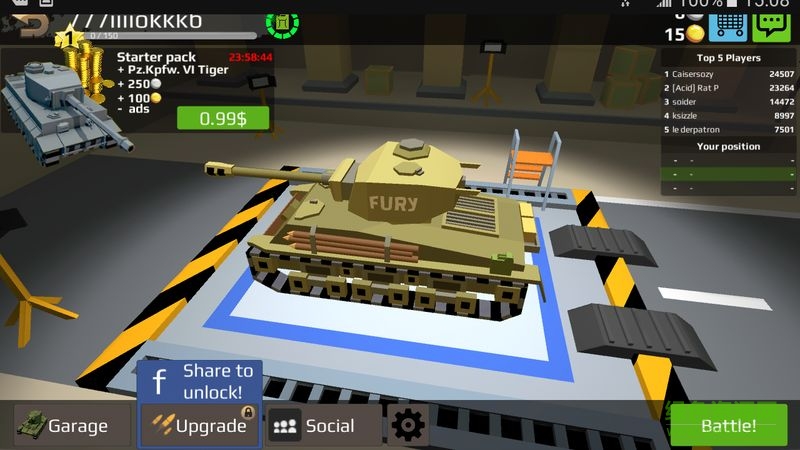 World Of Cartoon Tanks卡通坦克世界內(nèi)購 v1.5.0 安卓無限金幣版 0