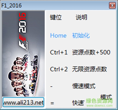 F1 2016四項(xiàng)修改器 v1.0 免費(fèi)版 0