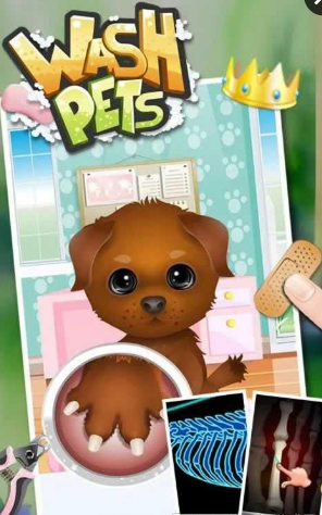 為寵物洗澡兒童游戲(Wash Pets) v2.1.10 安卓中文版 1